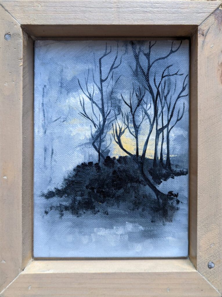 foggy night oil painting 3